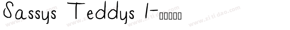 Sassys Teddys 1字体转换